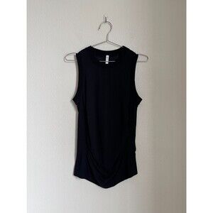 Athleta Foresthill Ascent Seamless Tank in Black Size MEDIUM